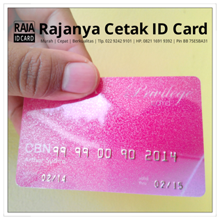 cetak id card gliter